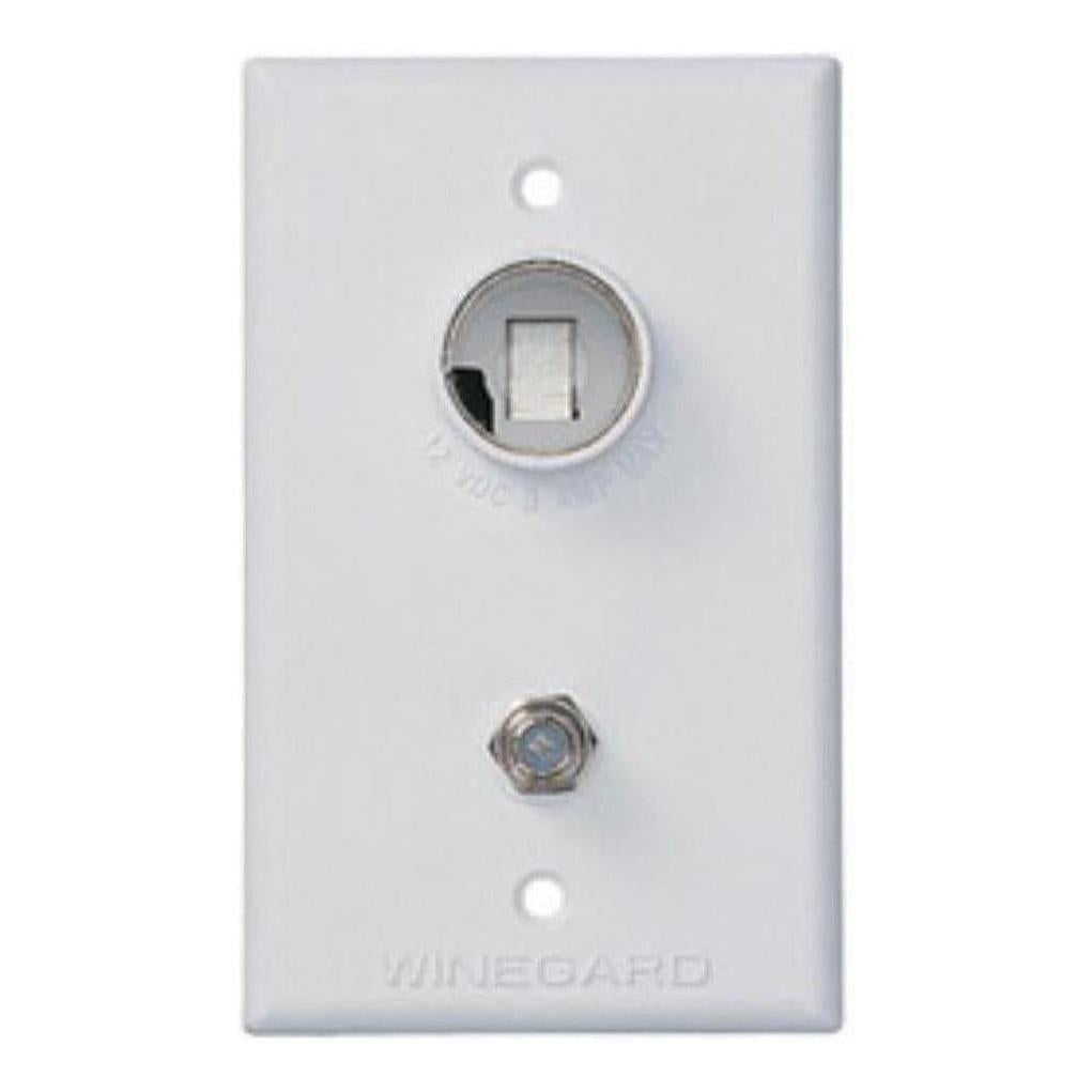 Winegard 2nd TV Wall Plate Only White