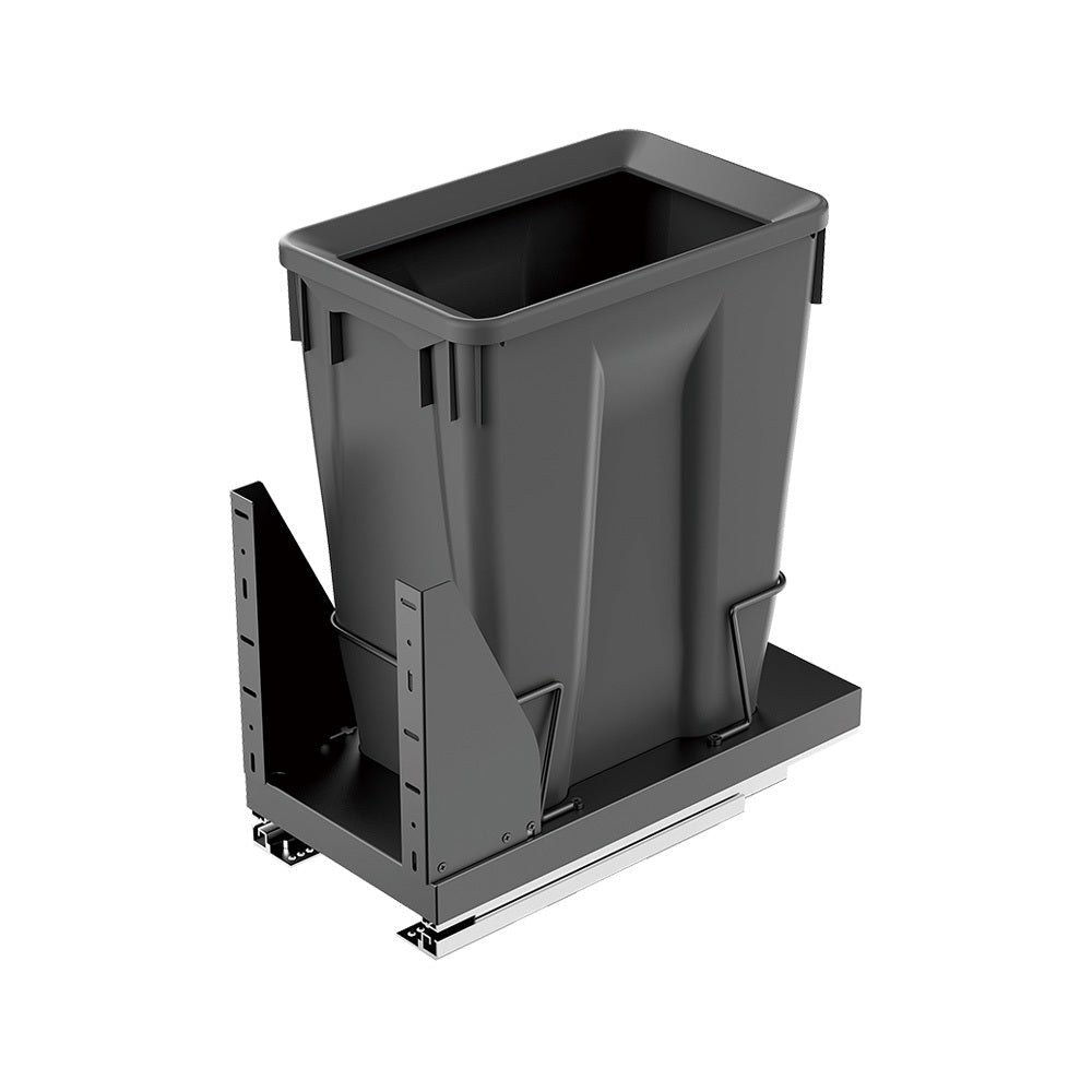 Belgique Kitchen Pull Out Bin 30L Black
