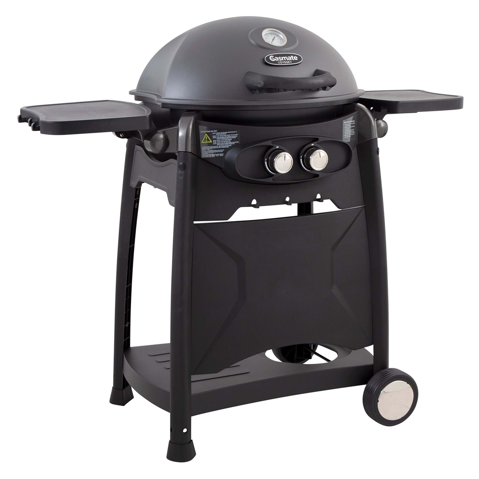 Gasmate Odyssey 2 Burner Trolley BBQ Matt Grey - RV Online