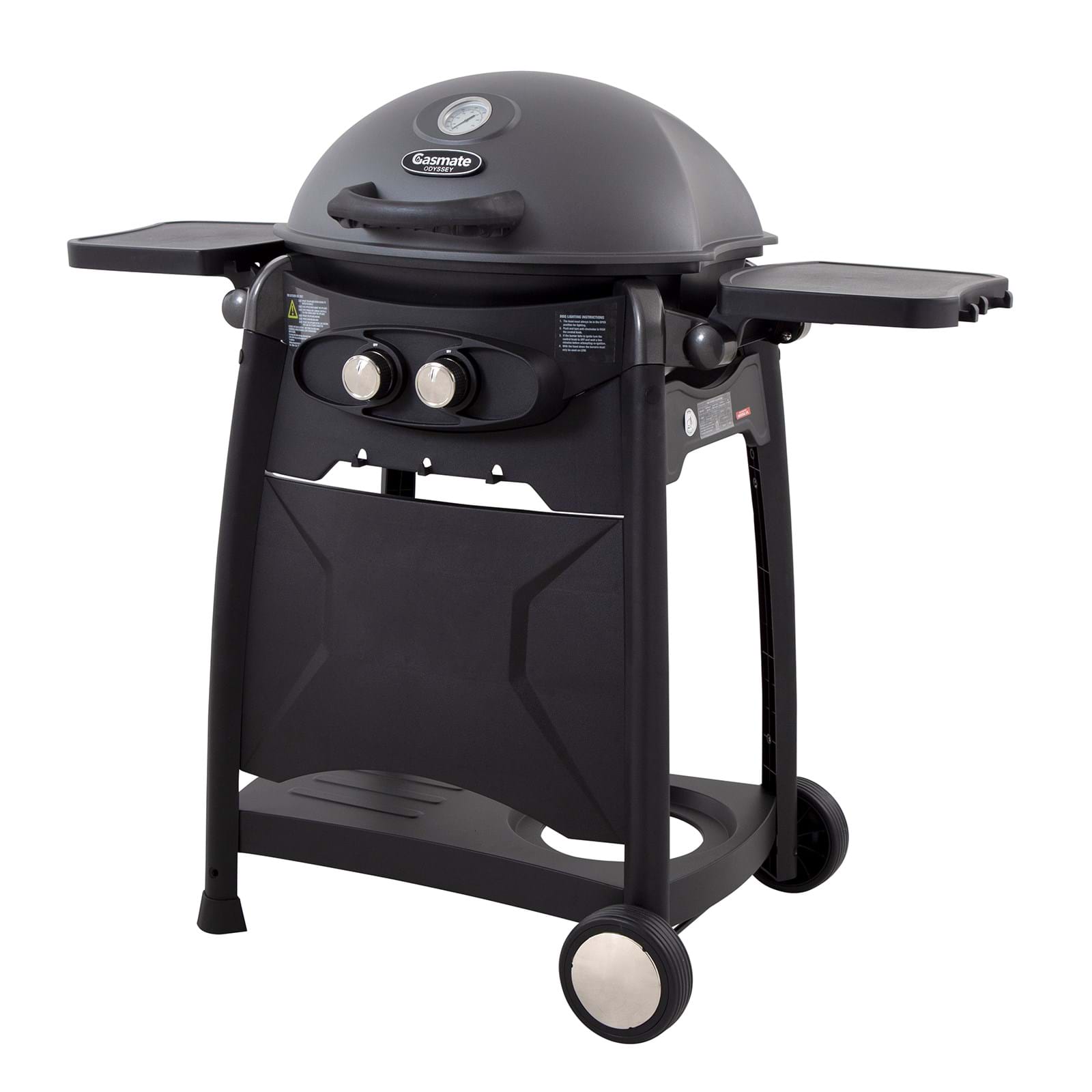 Gasmate Odyssey 2 Burner Trolley BBQ Matt Grey - RV Online