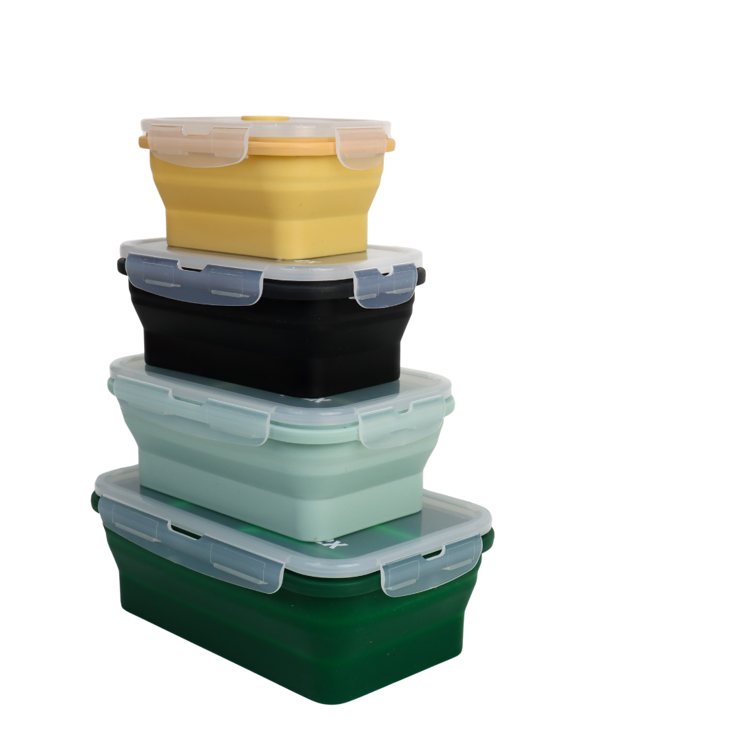Supex Collapsible Rectangular Containers 4 Pack