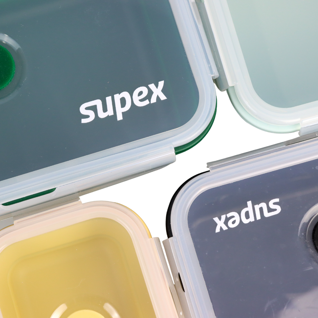 Supex Collapsible Rectangular Containers 4 Pack