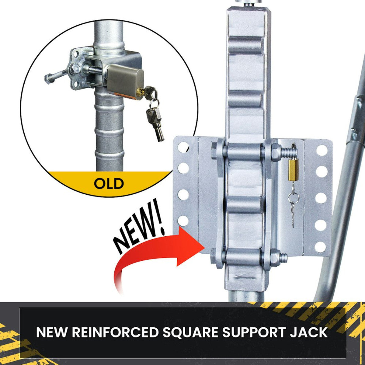 Mini Mover 12V 550w Motorised Electric Jockey Wheel Gen3 SILVER