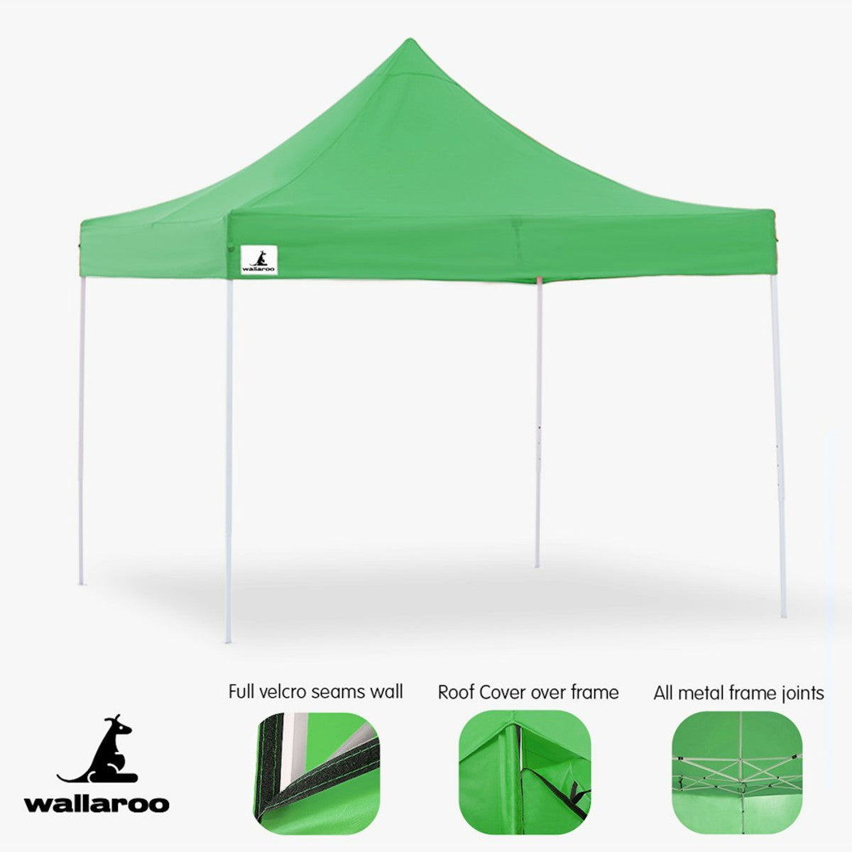 Wallaroo Gazebo Tent Marquee 3x3 Green