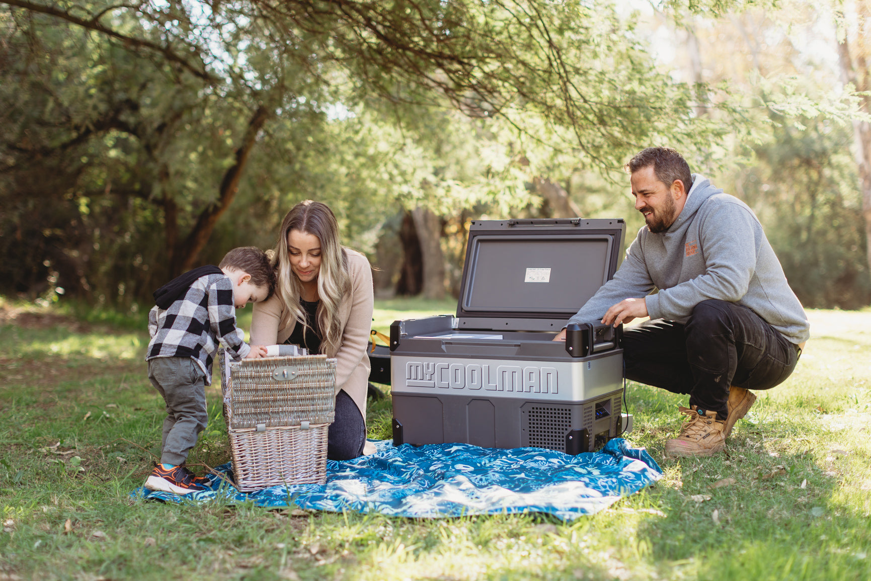 myCOOLMAN - 53L 'The Explorer' Portable Fridge with FREE PowerPack & Insulated Cover
