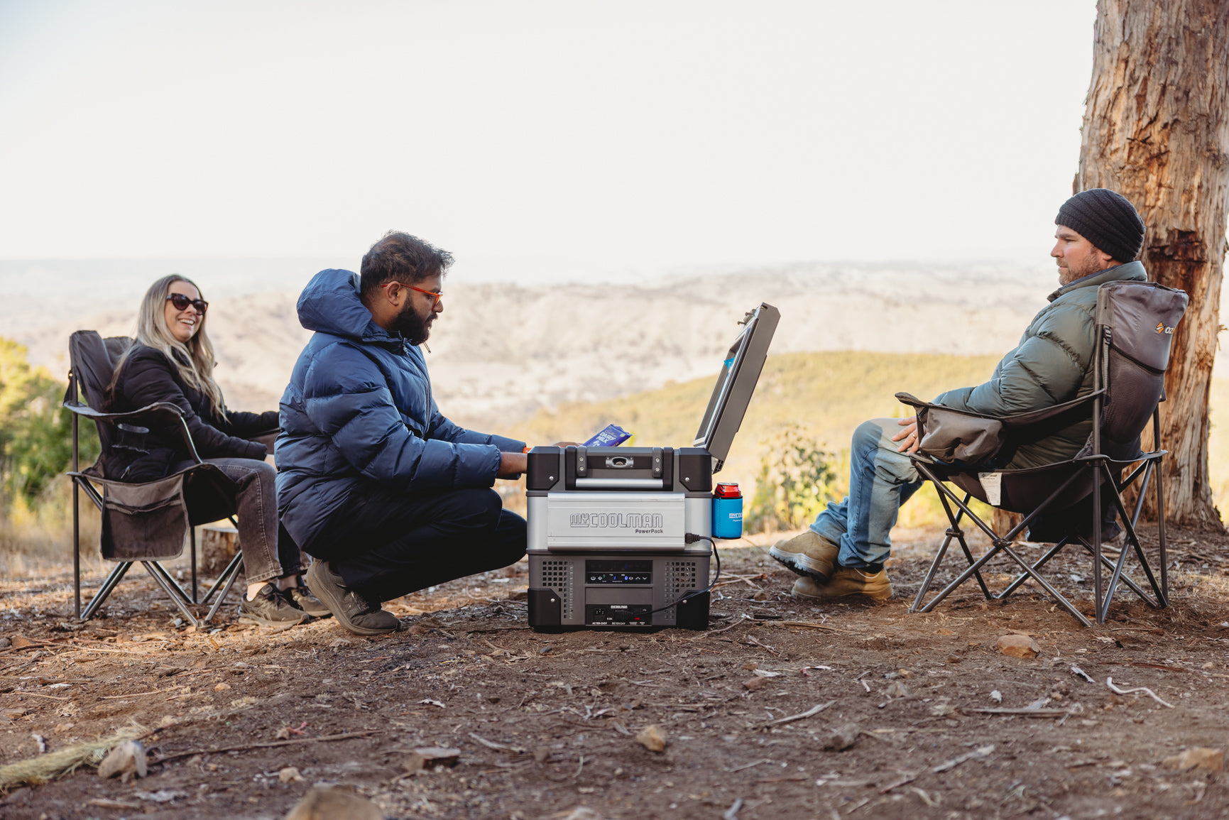 myCOOLMAN - 53L 'The Explorer' Portable Fridge with FREE PowerPack & Insulated Cover