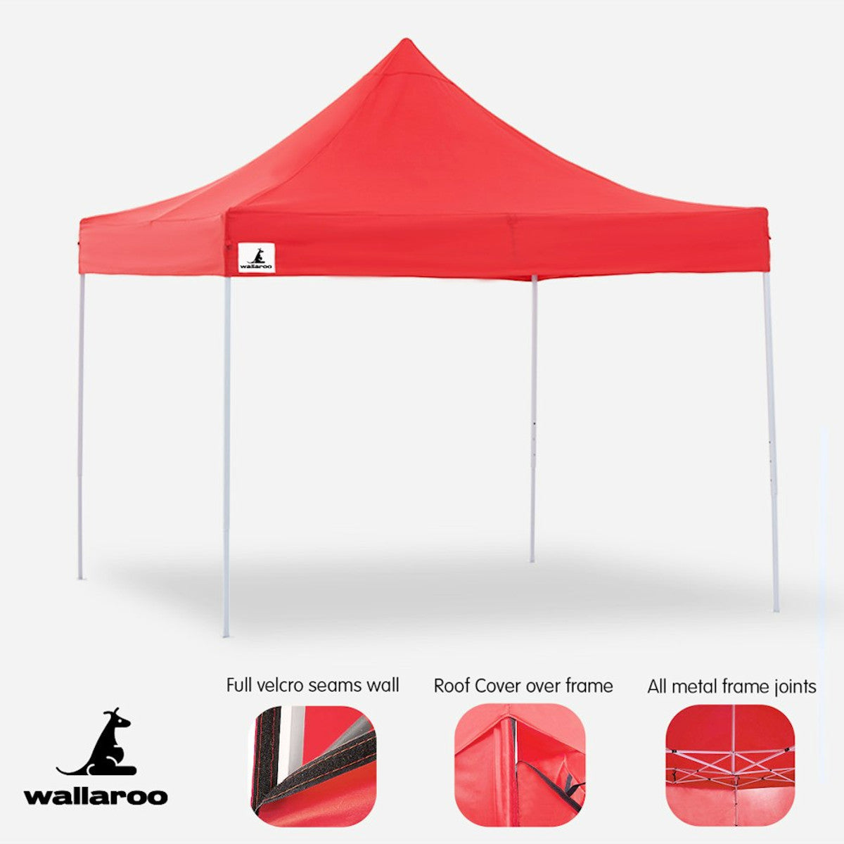 Wallaroo Gazebo Tent Marquee 3x3 Red