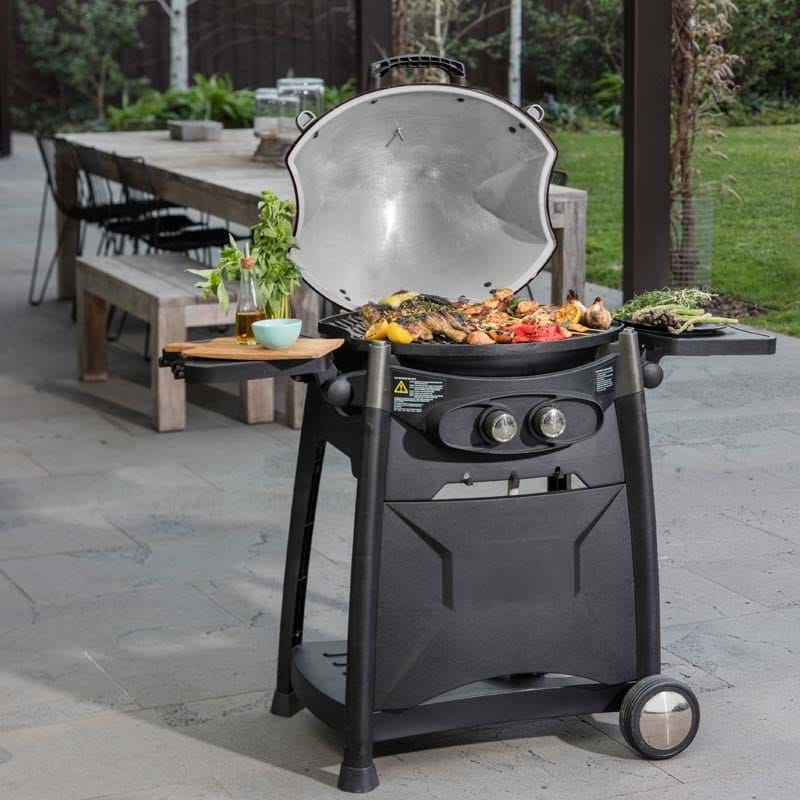 Gasmate Odyssey 2 Burner Trolley BBQ Matt Grey - RV Online