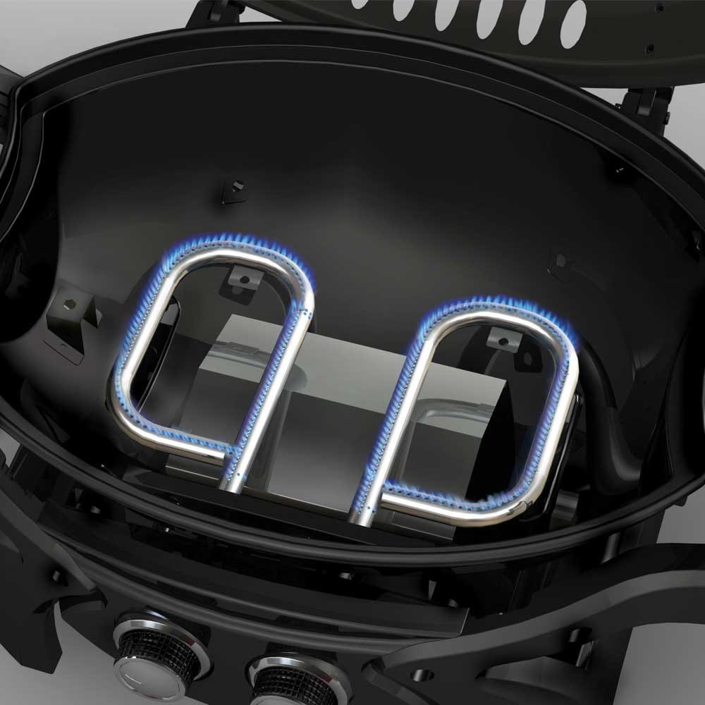 Gasmate Odyssey 2 Burner Trolley BBQ Black - RV Online