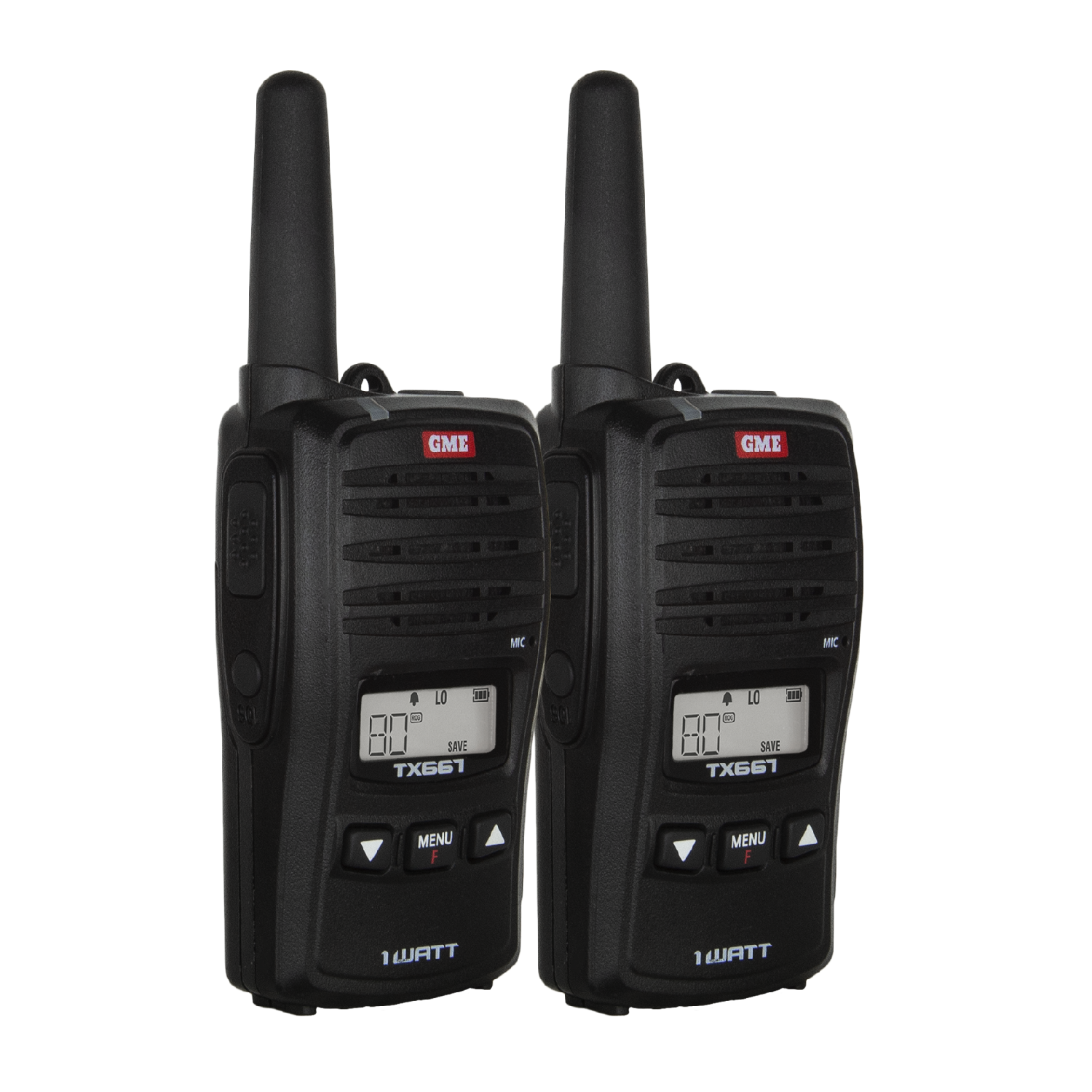 GME 1 Watt UHF CB Handheld Radio - Twin Pack