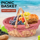Picnic Basket Deluxe Willow Round
