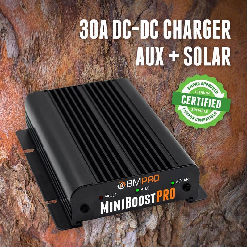 BMPRO MiniBoostPRO 30A Lithium DC–DC Charger With Solar Input - RV Online
