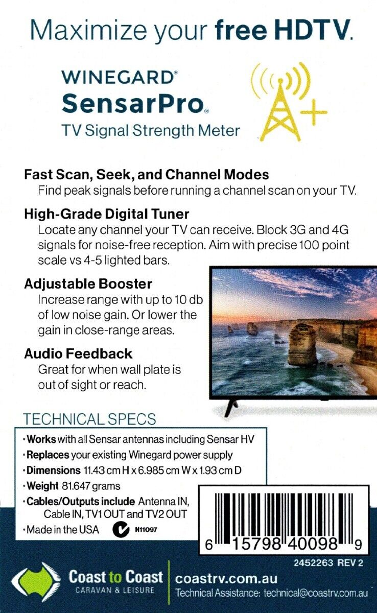 Winegard Sensar Pro Signal Amplifier CC-RFL6