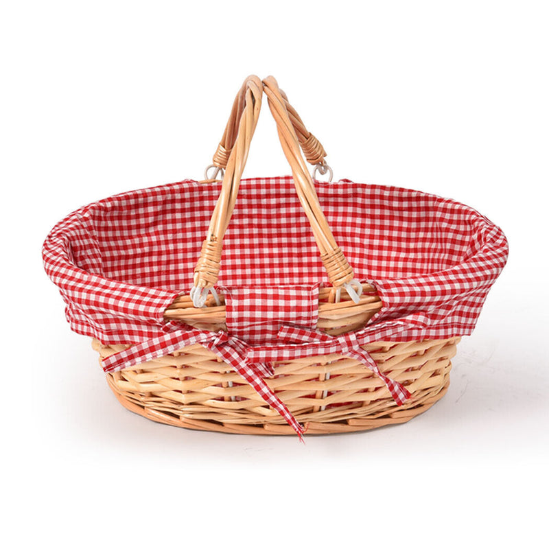 Picnic Basket Deluxe Willow Round