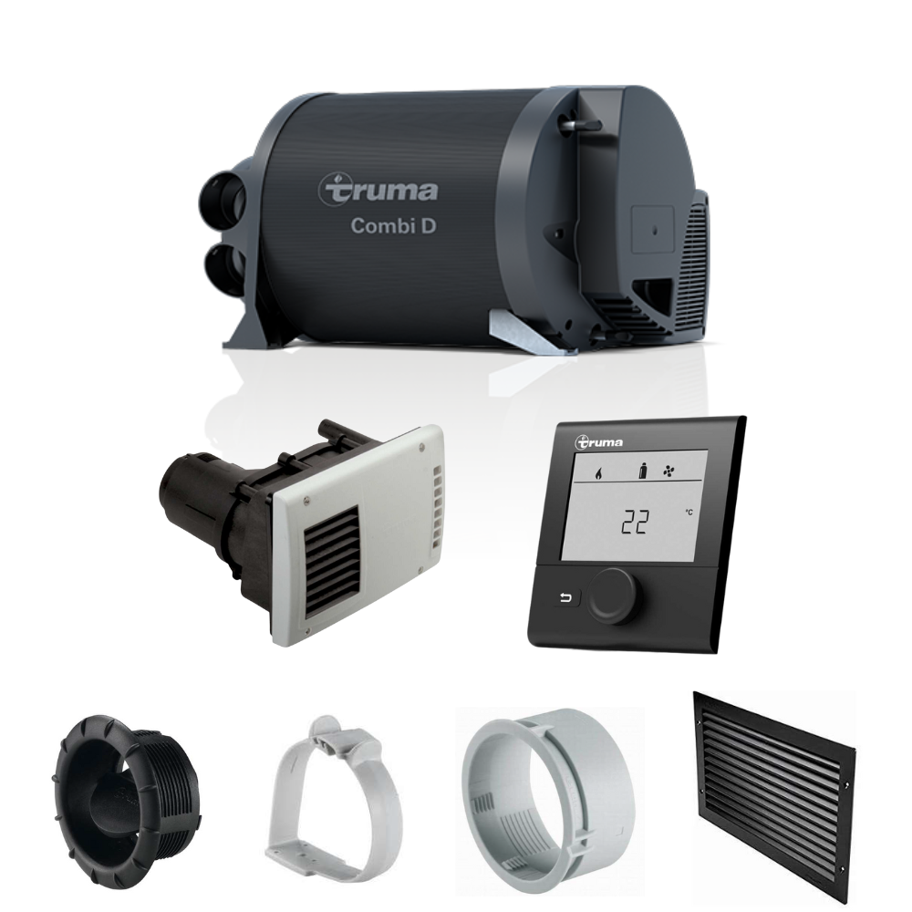 Truma Combi D6 Diesel Heater with White Cowl