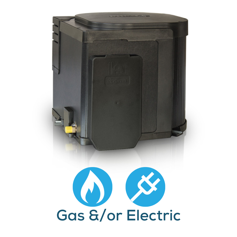 Truma UltraRapid Hot Water System Gas/Electric - Black Cowl