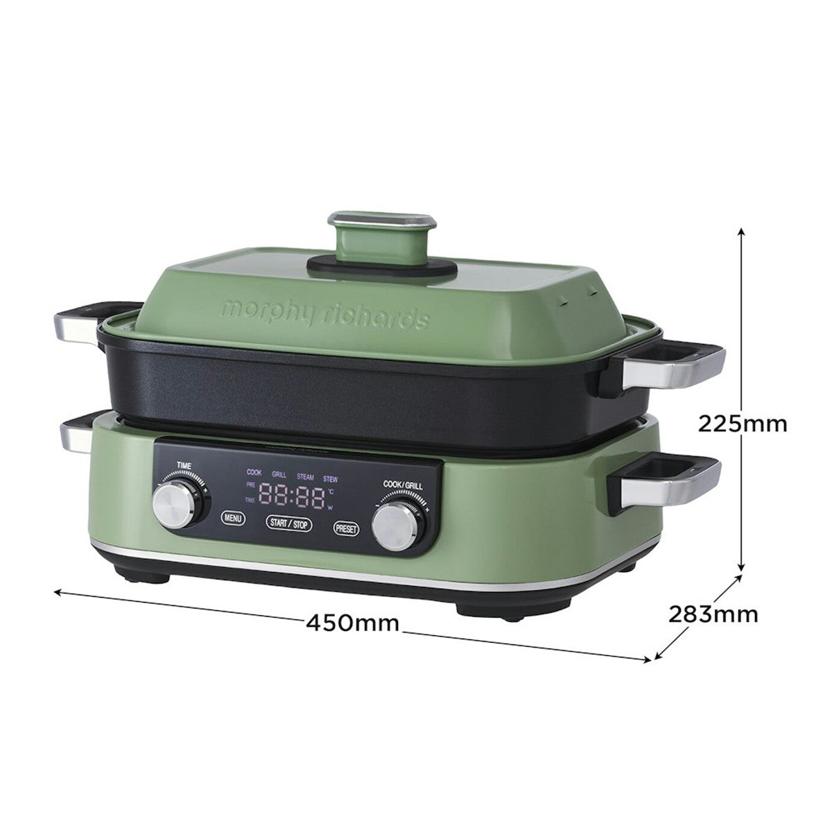 Morphy Richards 3L Non-stick Multifunction Electric Cooker Pan Green