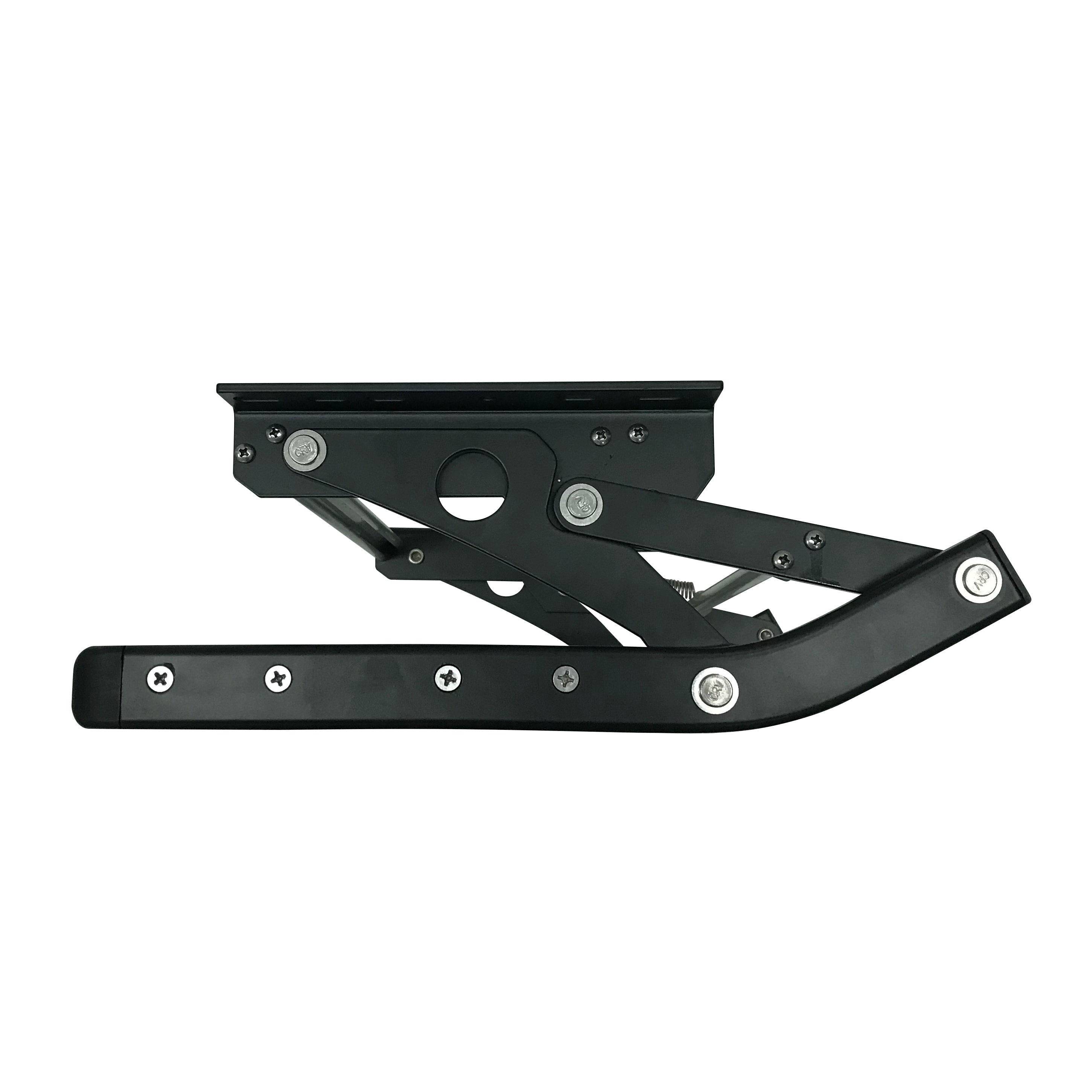 TRA - Caravan Drop Down Single Step Black - LED Option Available