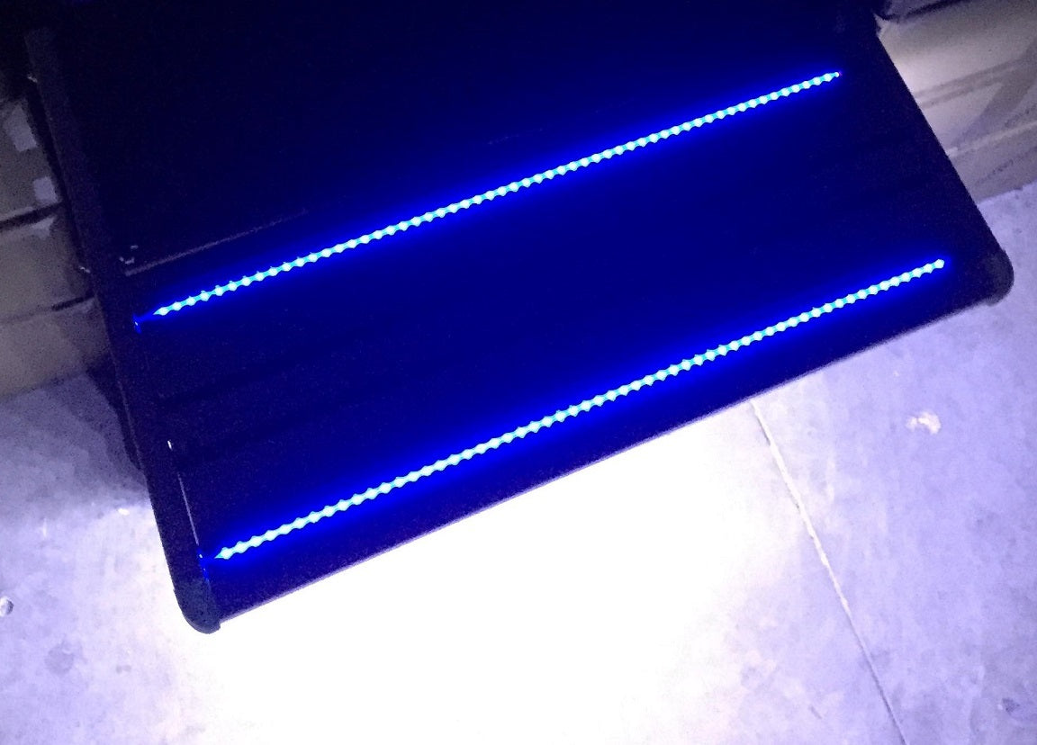 TRA - Caravan Drop Down Single Step Black - LED Option Available