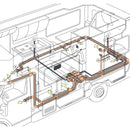 Truma - Combi 4E - Gas & Electric - Heater and Hotwater Service - Kit with Cream cowl - Layout RV Online