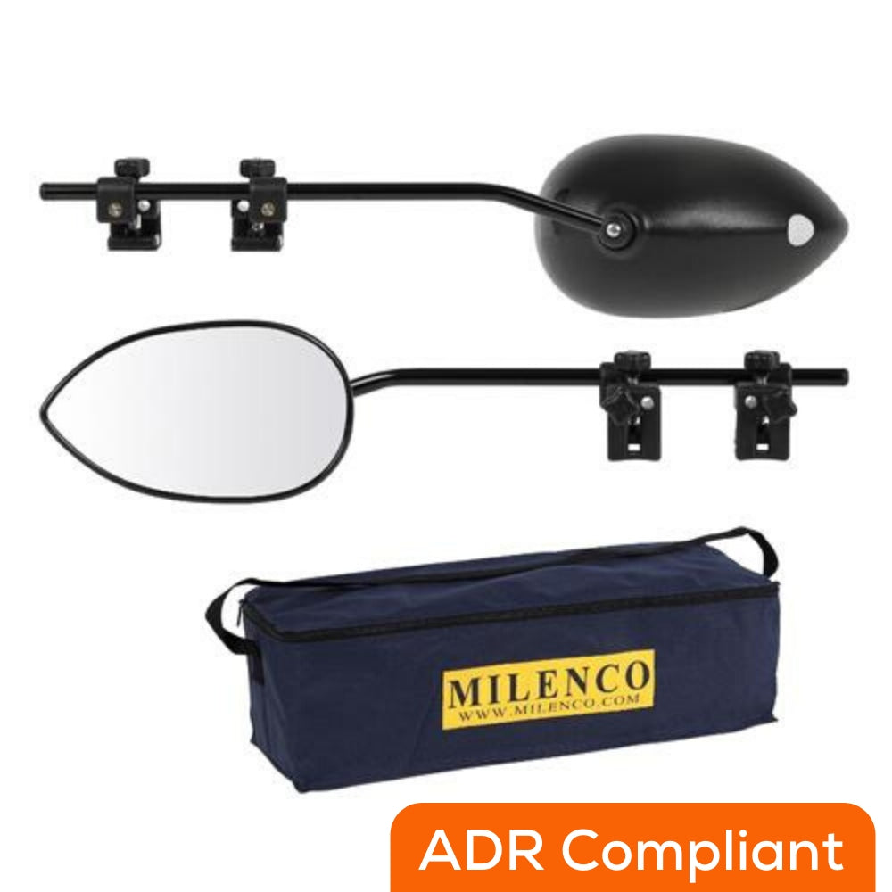 Milenco - Aero 3 Extra Wide Towing Mirrors - Twin Pack - MIL2899 RV Online