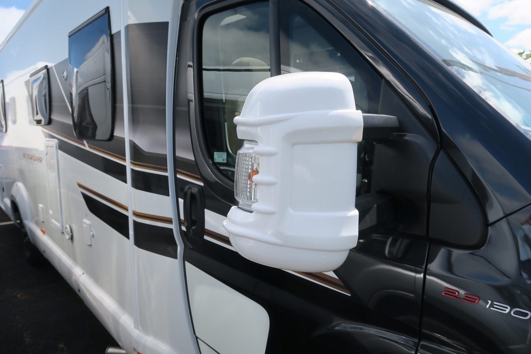 Milenco - Mirror Protectors White Long Arm - Twin Pack - MIL4268 - RV Online