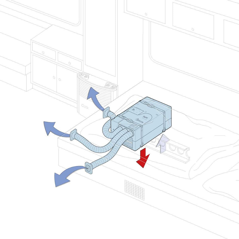 Truma - Saphir - Reverse Cycle Airconditioner - Under Bunk - Kit - Sample 2- RV Online