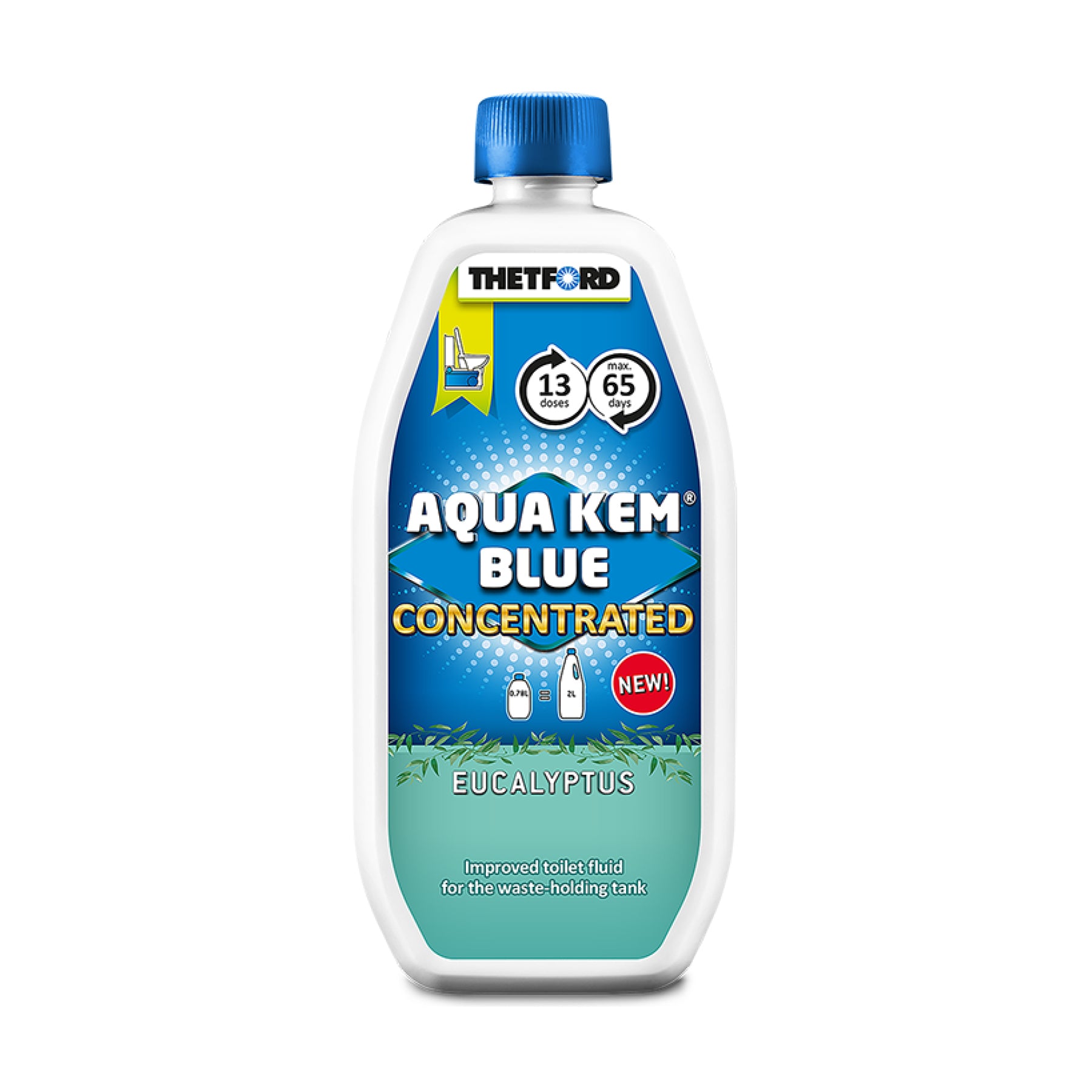 Thetford Aqua KEM Blue Concentrated 780ml Eucalyptus - RV Online