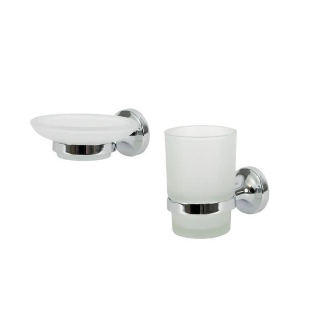 Aussie Traveller - Caravan Bathroom Accessories Set - Black or Chrome