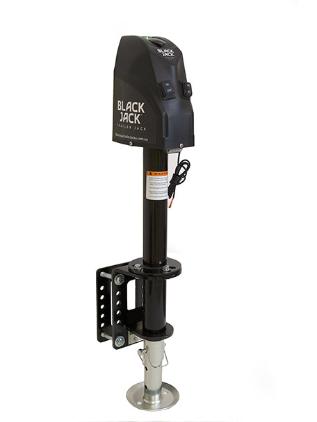 Black Jack - Electric Caravan Trailer Jack actual image - RV Online