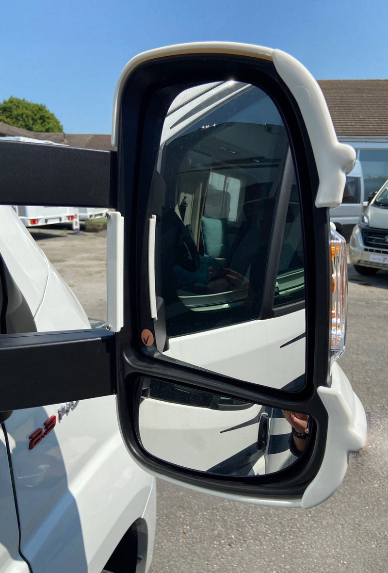 Milenco - Mirror Protectors White Long Arm - Twin Pack - MIL4268 - RV Online