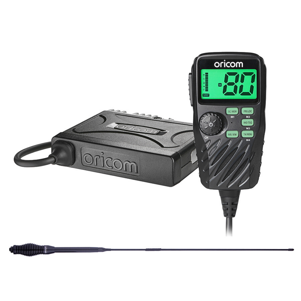 Oricom - UHF CB Radio - 80 Channel + 6.5dBi Antenna - UHF390 - RV Online
