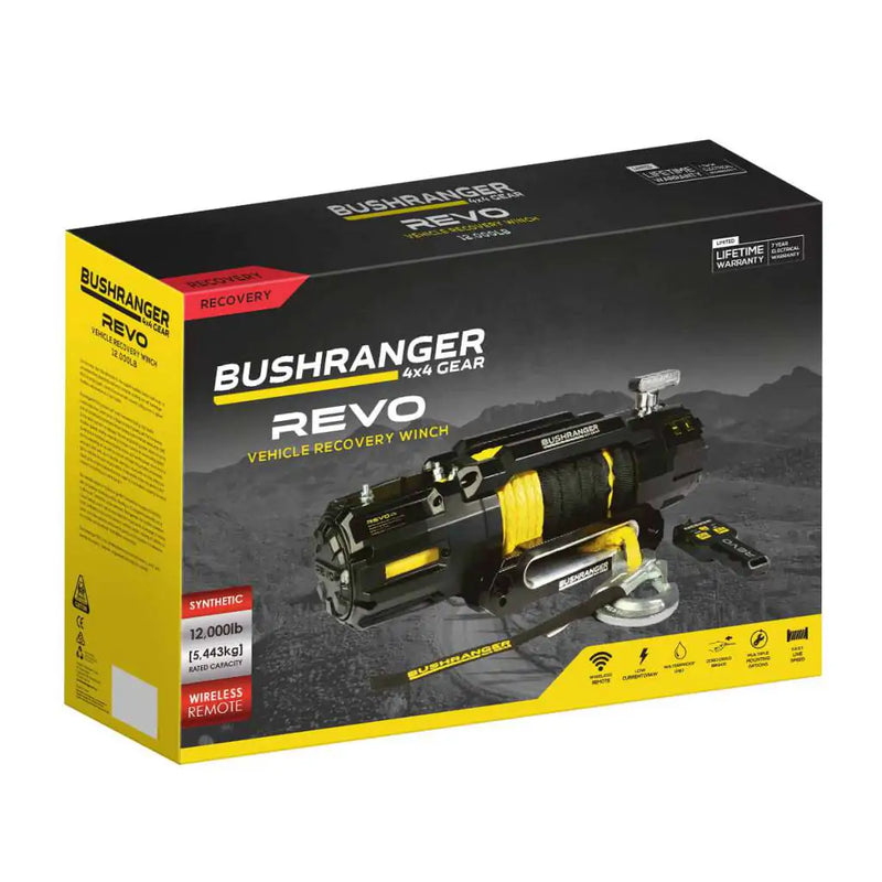 Bushranger - Revo Winch 12,000lb Synthetic - RV Online