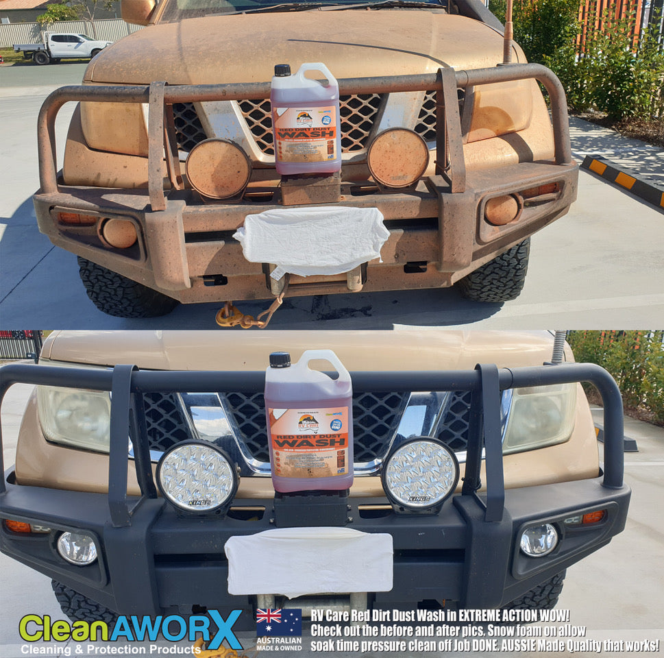 CleanAWORX - RV Care Red Dirt Dust Wash 5L