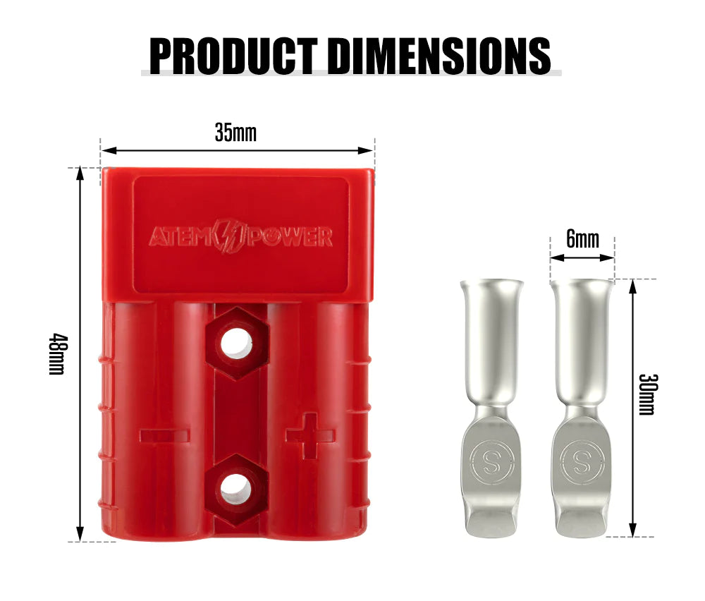 ATEM POWER 50A Anderson Style Plug 10x