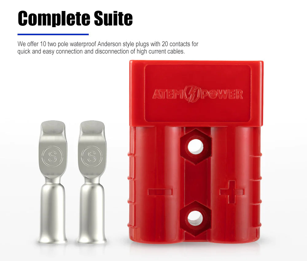 ATEM POWER 50A Anderson Style Plug 10x