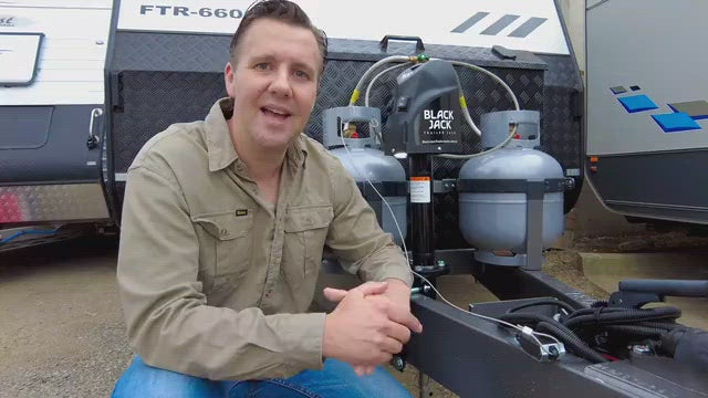 Black Jack Electric Caravan Trailer Jack video - RV Online