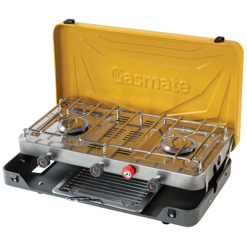 Gasmate - Classic 2 Burner Stove with Grill - RV Online