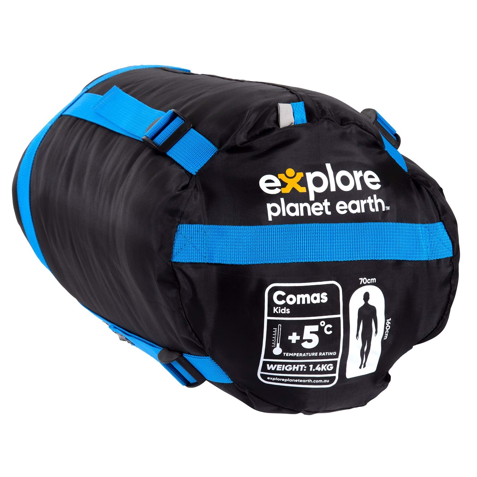 Explore Planet Earth - Comas Kids Sleeping Bag Blue
