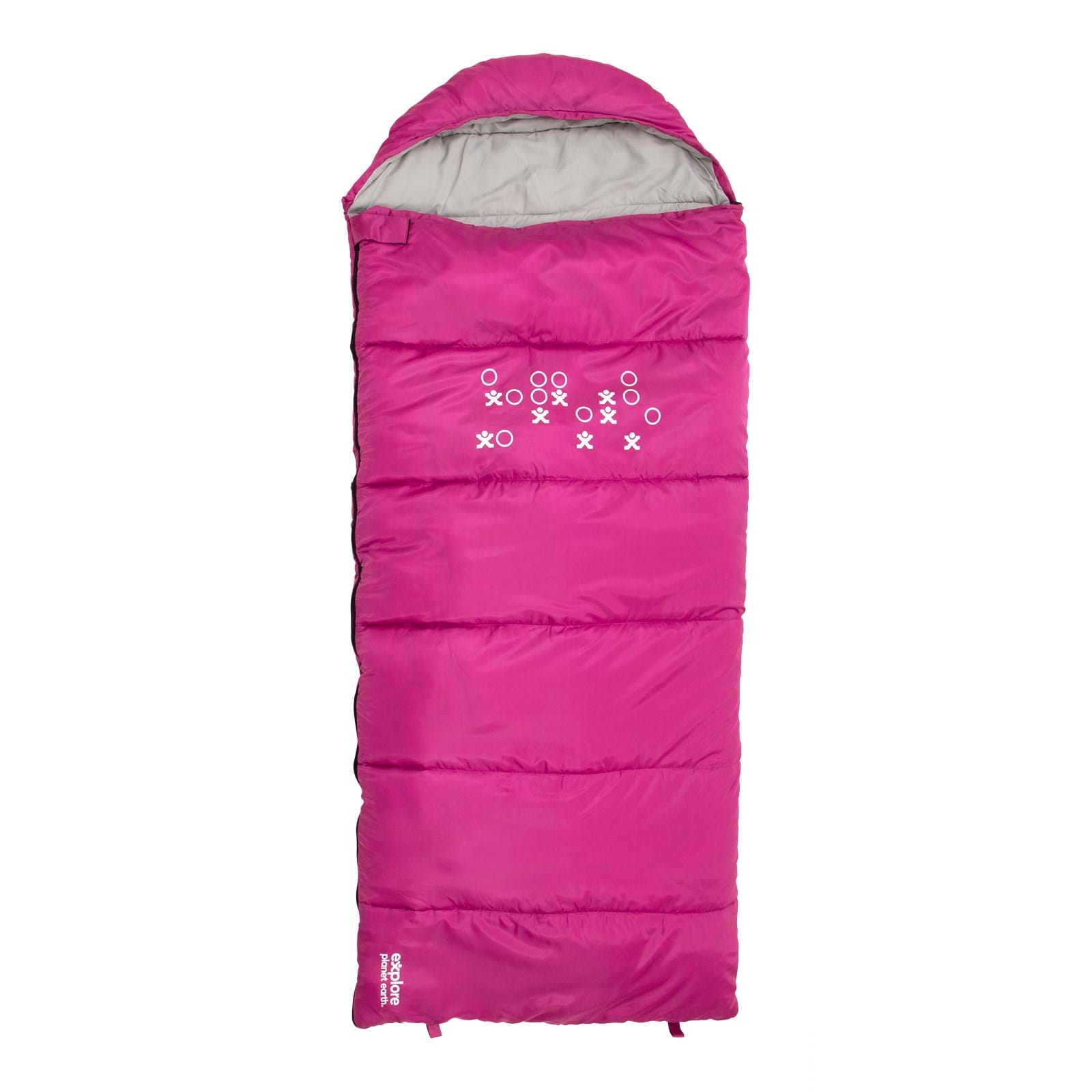 Explore Planet Earth - Comas Kids Sleeping Bag Pink – RV Online