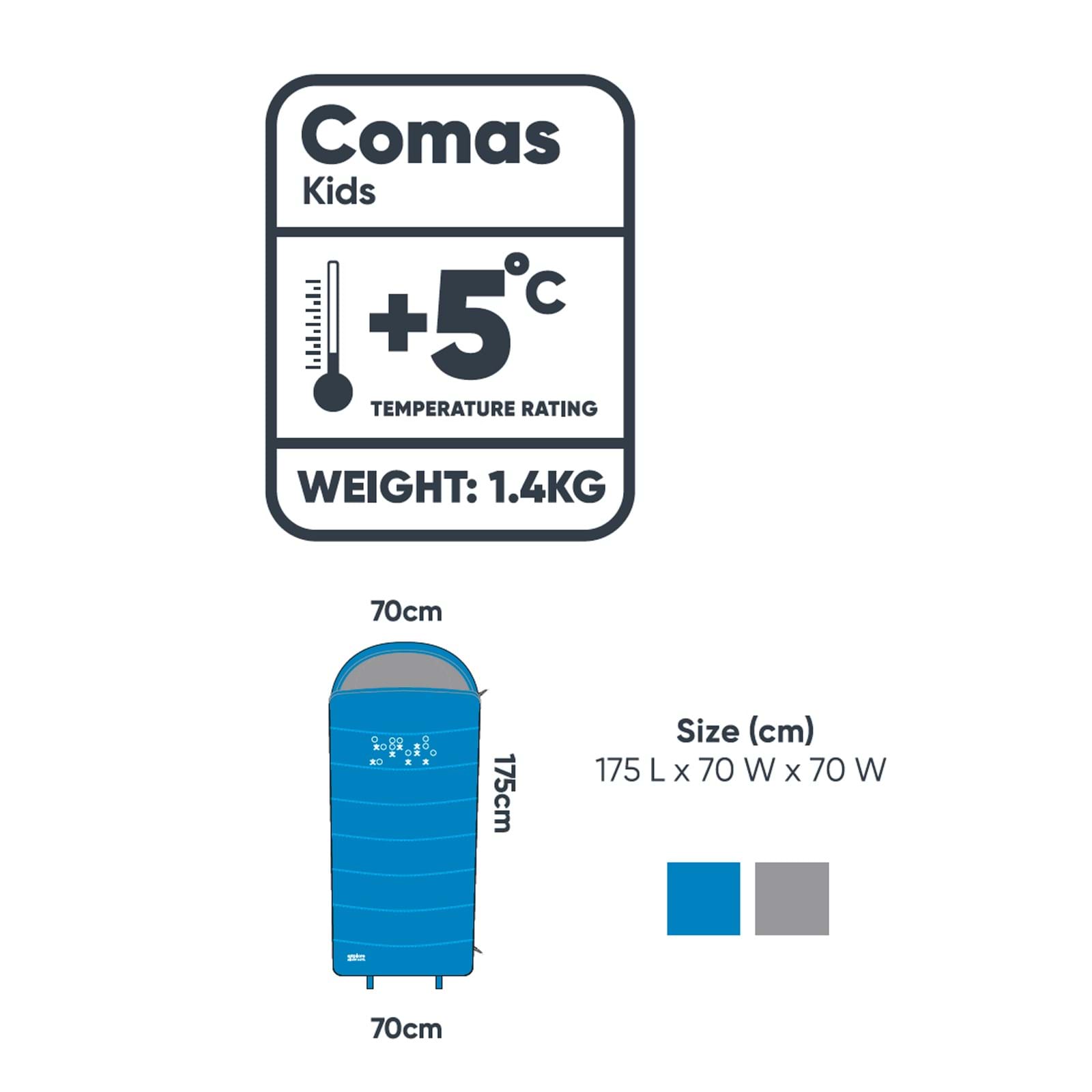 Explore Planet Earth - Comas Kids Sleeping Bag Blue