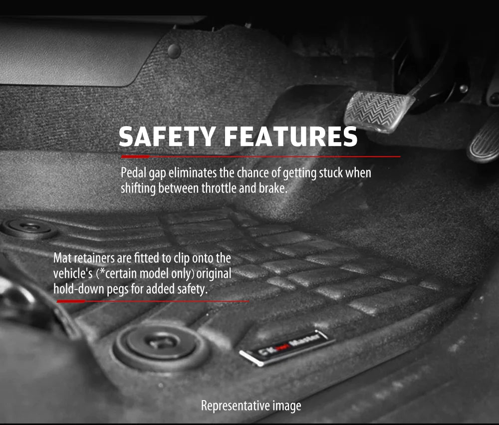 KIWI MASTER 3D Car Floor Mats Fit Ford Everest 2015-2020