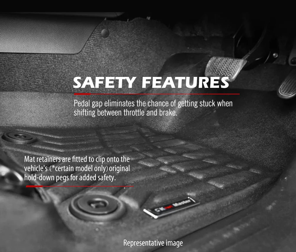 KIWI MASTER 3D Car Floor Mats Fit Nissan Navara 2015-ON NP300 D23 – RV Online