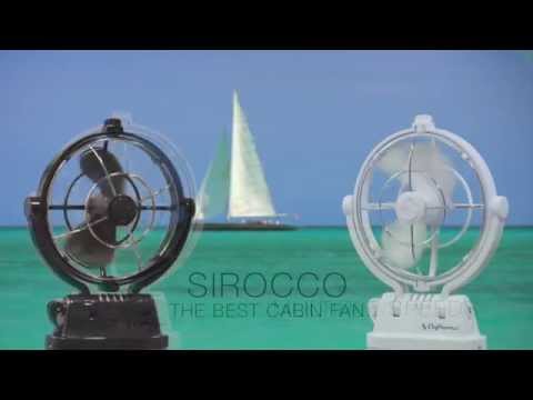 Sirocco II Fan 12v 24v - WHITE OR BLACK