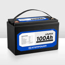 ATEM POWER 12V Lithium Battery LiFePO4 100Ah