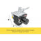 Gen2 Mini Mover 12V 550w Electric Motorised Jockey Wheel Silver - RV Online