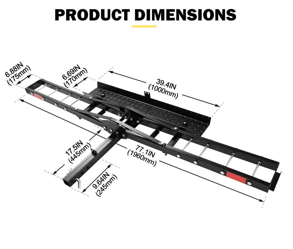 SAN HIMA Motorcycle Carrier Rack 227kg Capacity
