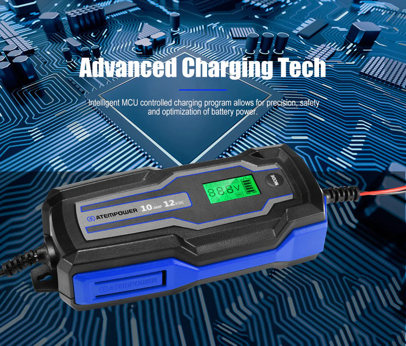 ATEM POWER 10A 6V/12V Smart Battery Charger