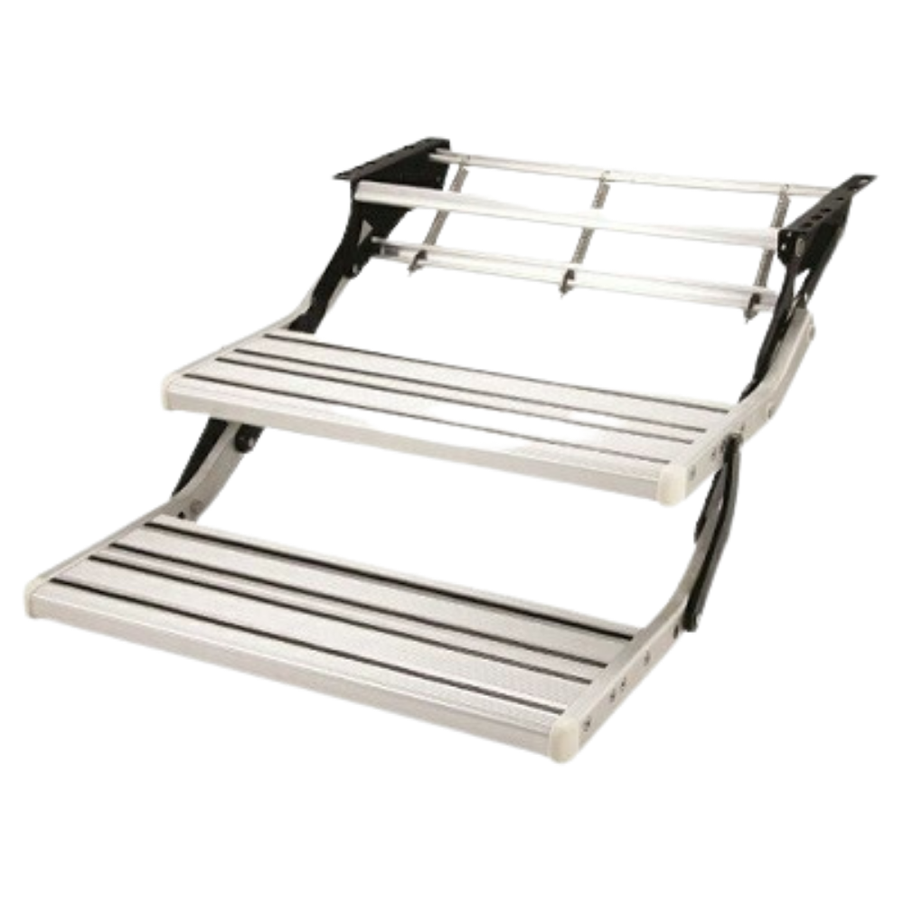 TRA - Caravan Drop Down Double Step - LED Option Available