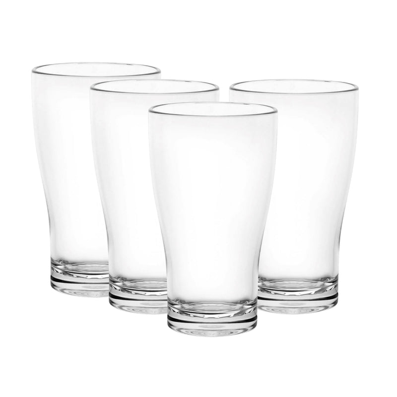 D-Still Unbreakable Conical Beer Glasses 425ml - Set of 4